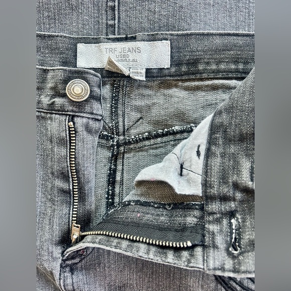 TRF Black Long Denim Skirt - Picture 8 of 8